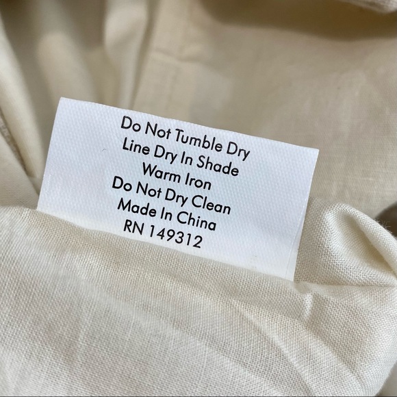 SOLD 💕NEW Saints + Secrets Strapless Linen Ruffle Cropped Jumpsuit - Picture 9 of 16